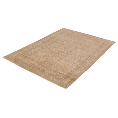 Fitzroy One-of-a-Kind 6'5" X 9'5" 1970s Wool Area Rug in Beige