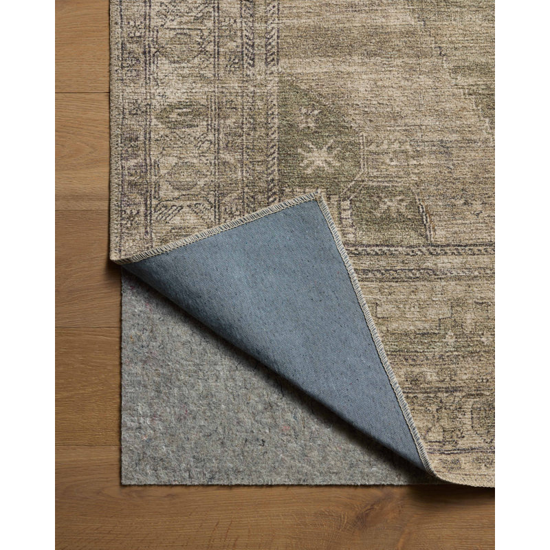 Tapis sable / olive Amber Lewis x Loloi Cambria, Rectangle 7 pi 6 po x 9 pi 6 po