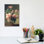 Vase de fleurs, reproduction d'art sur toile tendue