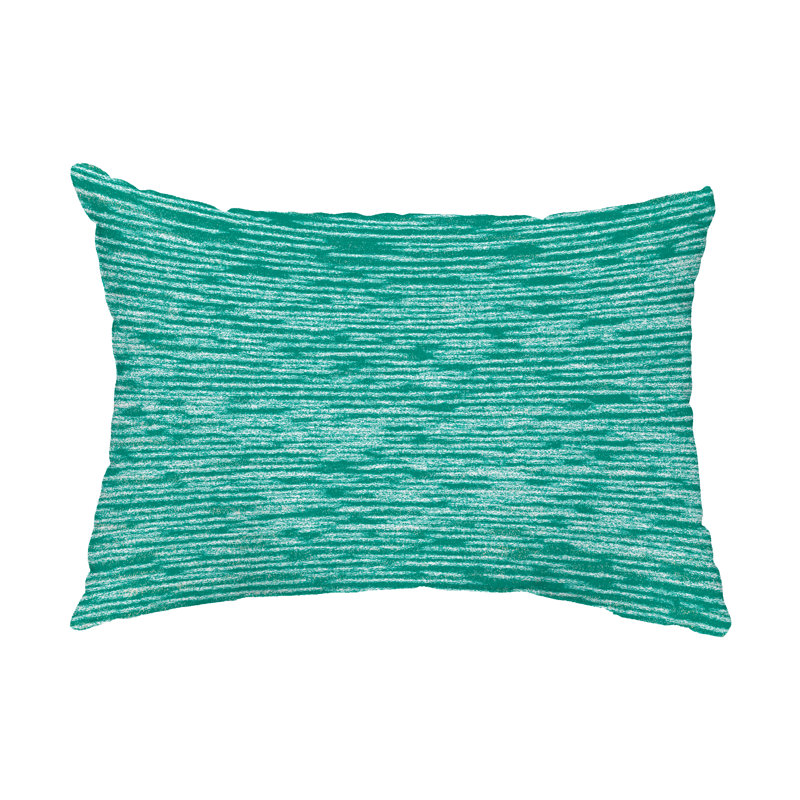 Abstract Outdoor Reversible Throw Pillow, Green