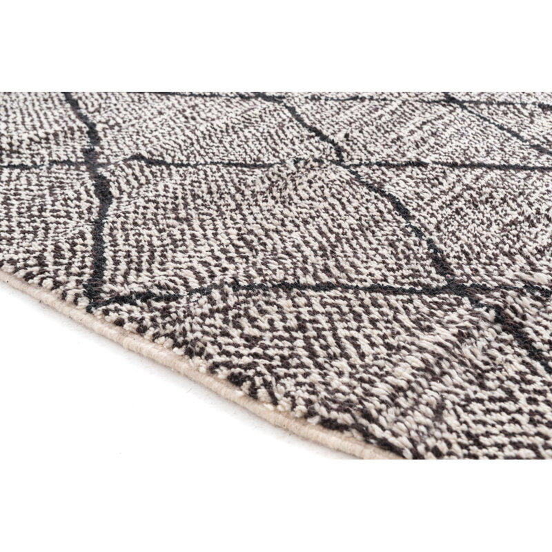 Tapis noir et blanc Orpheus