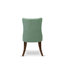 L'ensemble de salle à manger 5 pièces contient une table de salle à manger en bois et 4 chaises Parson en simili cuir vert saule avec dossier capitonné, noyer antique-56788840-56991727