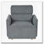 Fauteuil surdimensionné avec repose-pieds et repose-pieds rembourré avec rangement-965912442