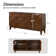Sara 60" Wide Sideboard with Solid Wood Legs