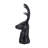 Darby 8-Point Deer Head Statue Decor, Black