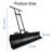 36in Snow Pusher Shovel w/Wheels,Metal Snow Pusher Shovel with Adjustable Handle, Angled Blade for Driveway,Black-139189438-139189439
