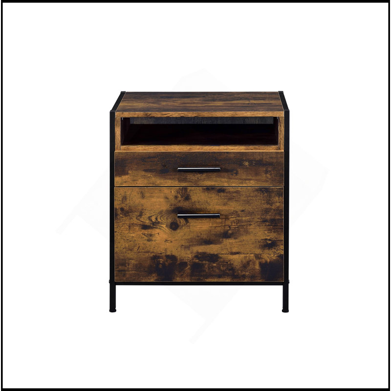 Rustic Oak Nightstand