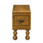 Table de chevet vintage en bois massif, rectangle 23,6 po avec tiroir, brun antique, installation rapide