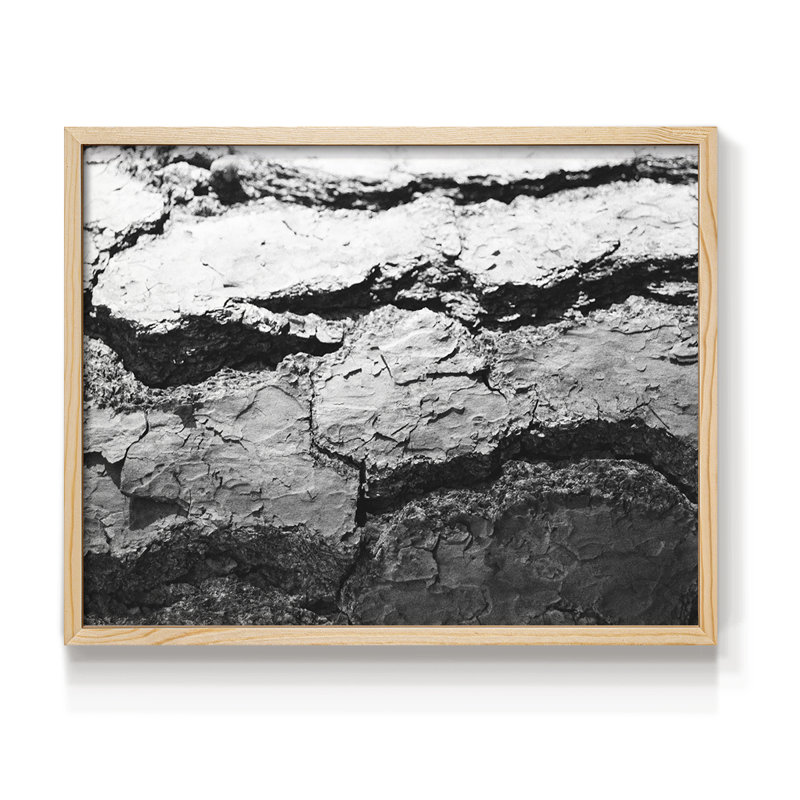 Found Textures IV - Reproduction encadrée - Restickable, H 11 po x l 14 po, Naturel
