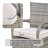 6 - Person Wicker Patio Dining Set with Rectangular Table , Cushions Included