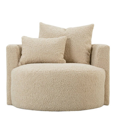 Leander 19" W Polyester Barrel Chair