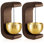 Sonnette carillon magnétique en bois en forme de C 2 pièces, cloche de magasinier pour ouverture de porte, décoration pour la maison, réfrigérateur, jardin et restaurant, cadeau de pendaison de crémaillère