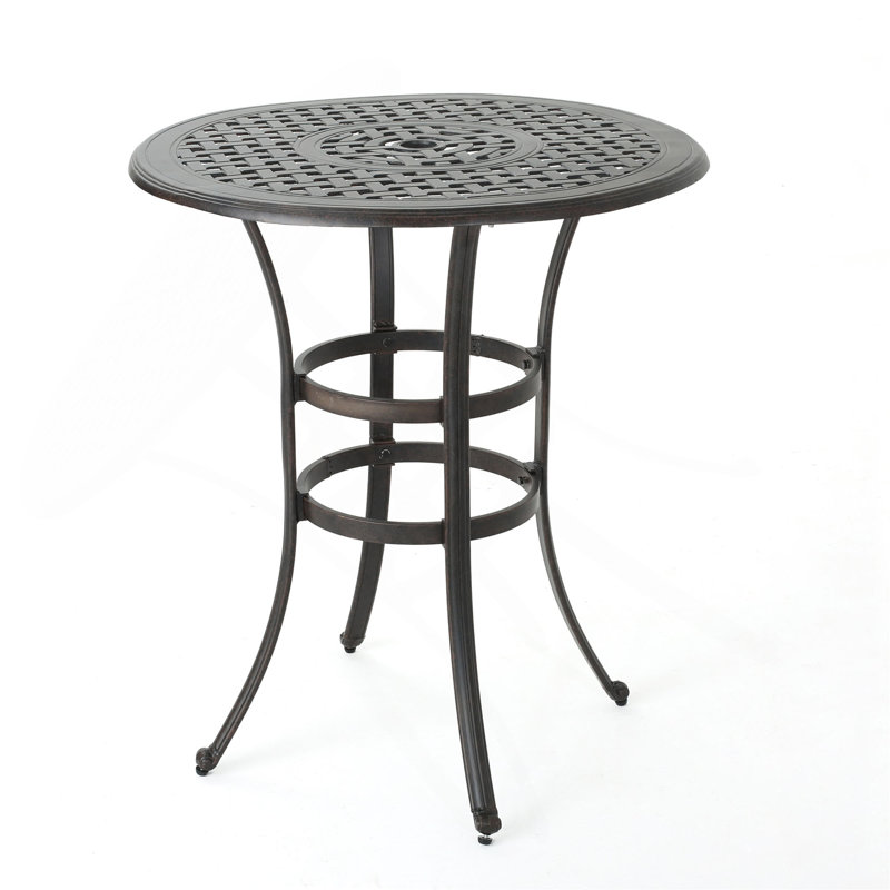 Table de bar en fonte d'aluminium
