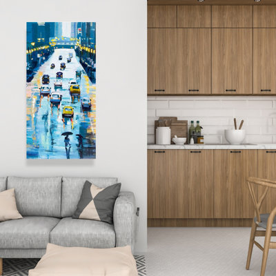 Rainy Streets of New York - Contemporary Canvas Art for Home
