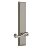 Grandeur Fifth Avenue Tall Plate Privacy with Newport Lever