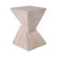 Table d'appoint 18,5 "en marbre beige 18,5"