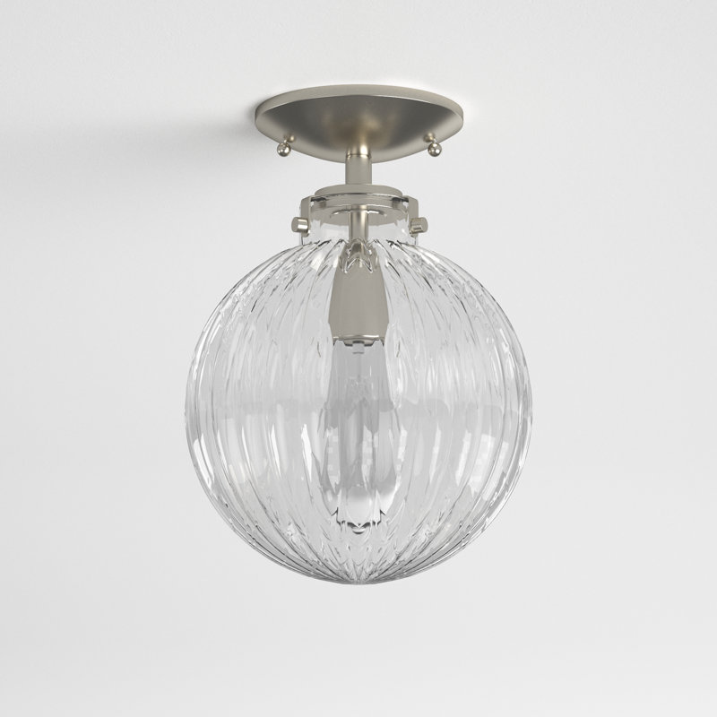 Kaydan 1-Light Ceiling Light in Brushed Nickel, Brushed Nickel