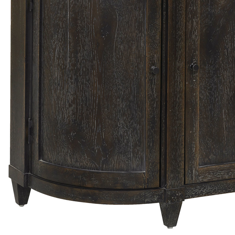 Commode d'appoint courbée 3 portes