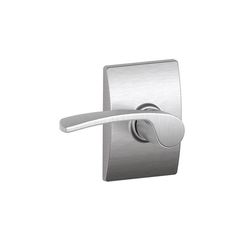 Century Merano Passage Door Lever, Satin Chrome