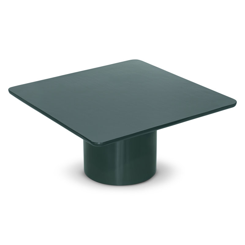 Alessia Coffee Table, Green, TALL 16.5" H x 23.75" L x 23.75" W