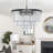 9 - Light Iron Dimmable Tiered Chandelier