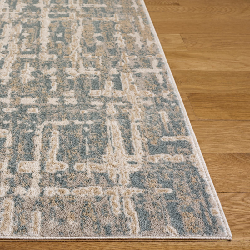 Madrid Performance Abstract Indoor Rug, 2'-2" x 8'-0" Runner