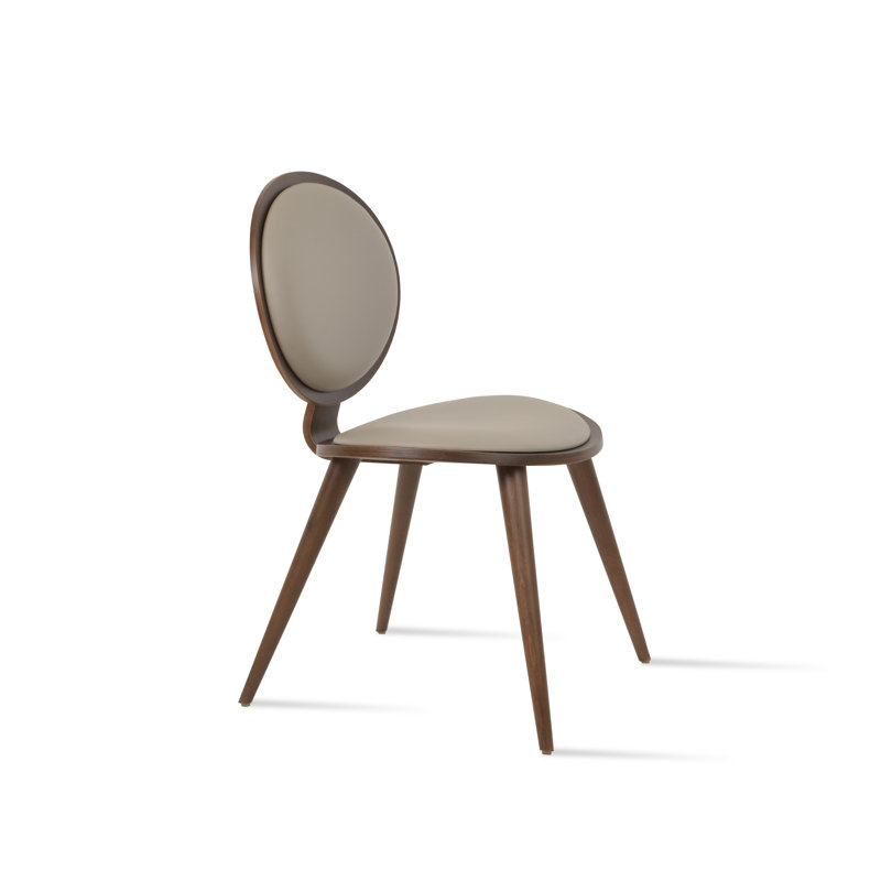 Tokyo Side Chair, Bone Faux Leather