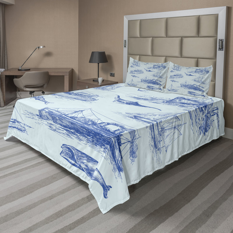 Microfiber Sheet Set, Full Sheet Set + Fitted Sheet + 2 Pillowcases