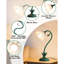 Lampe de table fleur mignonne à DEL avec lampe de chevet de lecture, lampe de bureau rétro, décor esthétique Kawaii pour dortoir, chambre à coucher, salon-1754891677