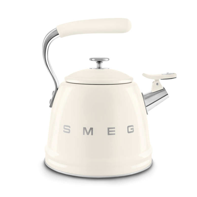 SMEG Whistling Stovetop Kettle, Cream