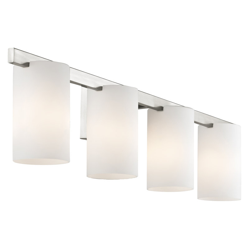 Éclairage pour meuble-lavabo 4 lumières Ariellah, Nickel brossé