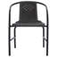 Chaise de patio empilable avec coussin