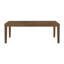 Grande table de salle à manger transitionnelle à finition brune avec rallonge à rallonge de style maison de campagne moderne 1 pièce (sans la chaise)