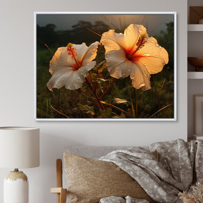 " Hibiscus Field With Sunset II "