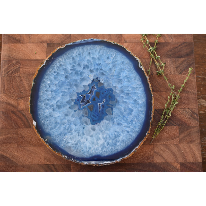 Agate sous-plat, Bleu