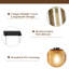 Pendant Light 3 -light  E14 Glass Black gold Allias