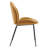 Scoop Black Powder Coated Steel Leg Performance Velvet Dining Chairs