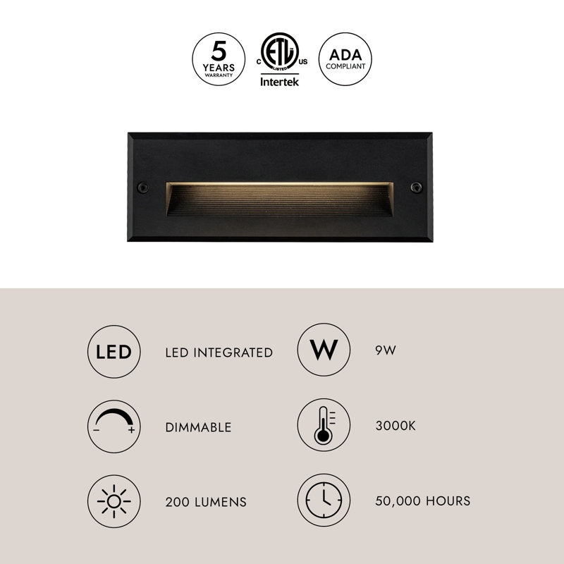 Newport LED Step Light, Gray