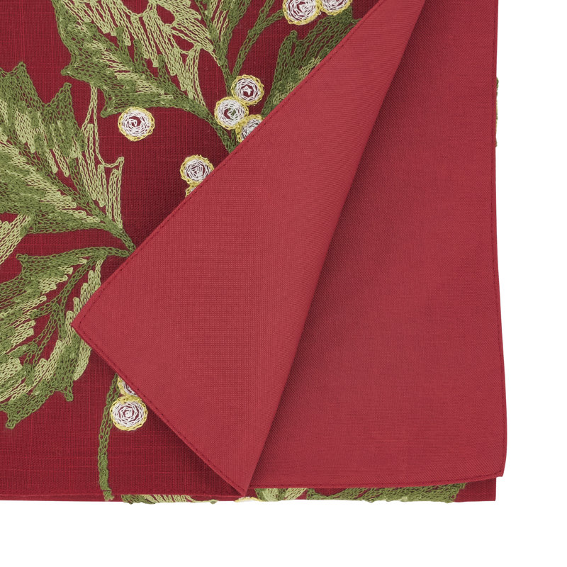 Chemin de table Evergreen, Rouge