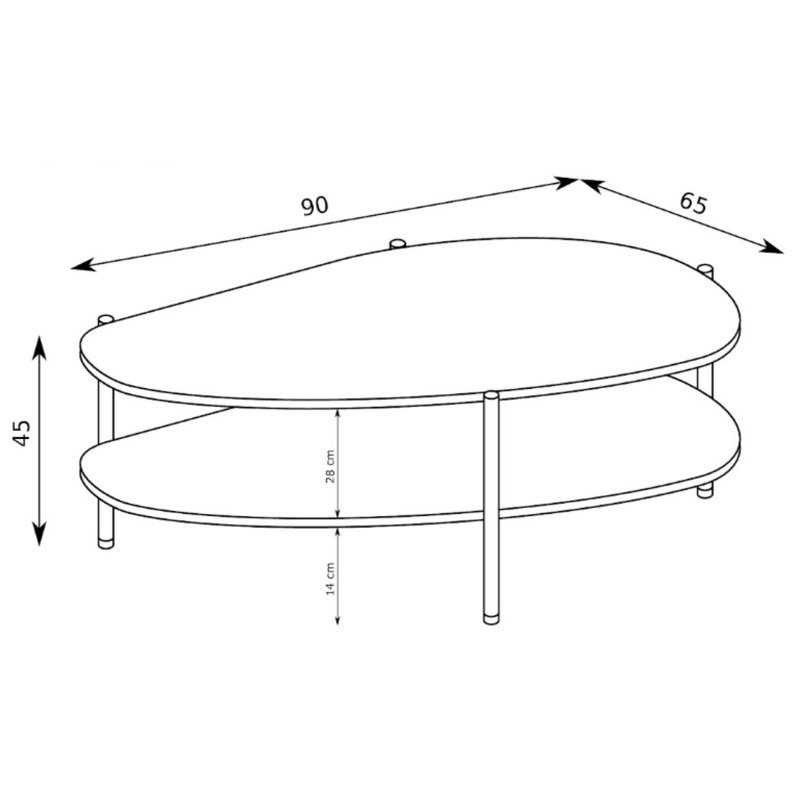 Coffee Table, Cream