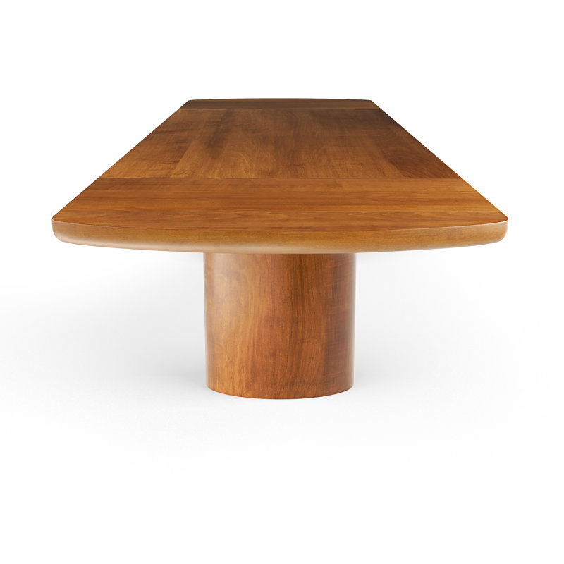 Olympia Extendable Maple Solid Wood Top Dining Table, Flax, 29"H x 112"L - 148"L x 42"W
