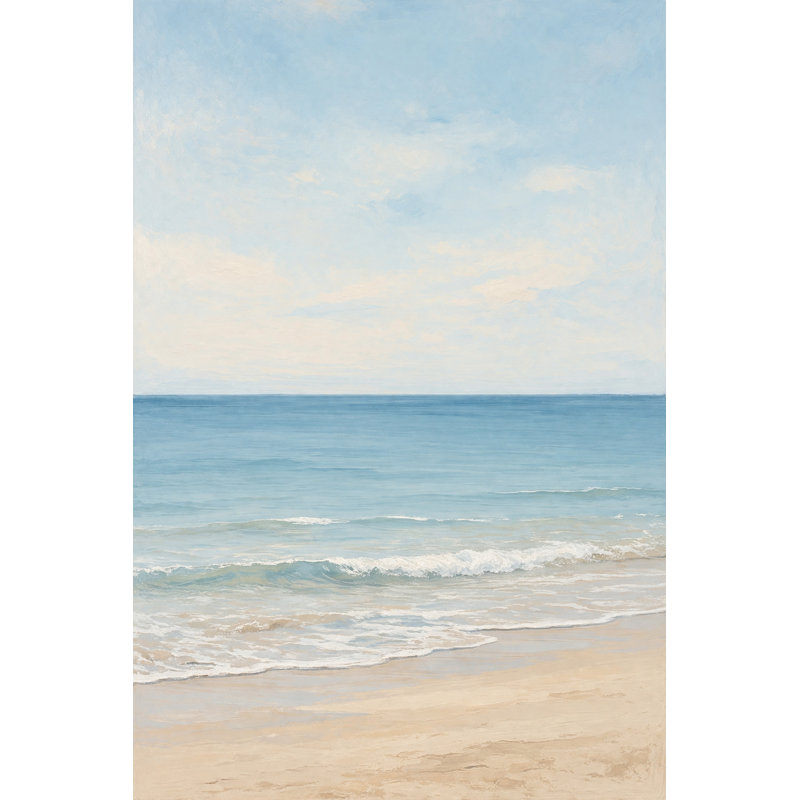 Art mural sur toile Coastal Beach, L 16 po x H 24 po x P 1,5 po