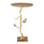 Table contemporaine en or brillant