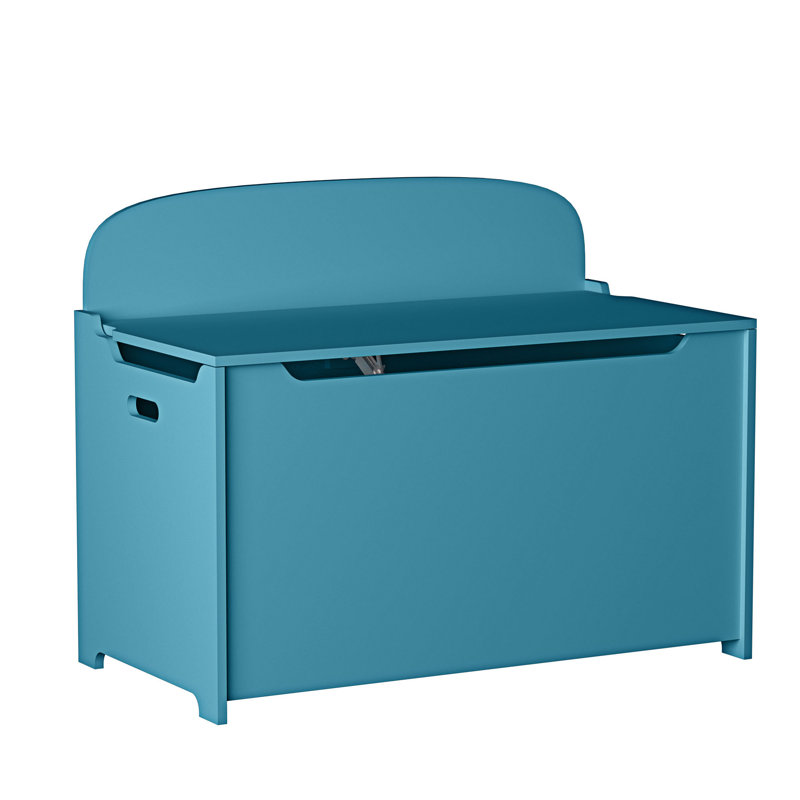 Ebern Designs Customizable Toy Storage Bench With Bin, Teal