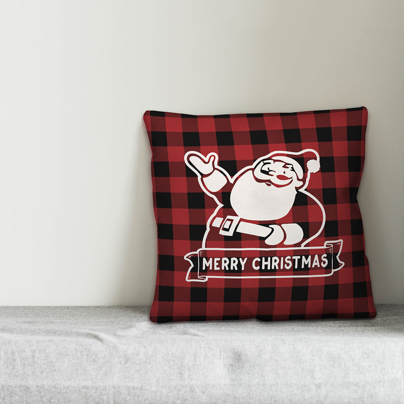  Santa Throw Pillow, 16" x 16", Pillow Cover Only - No Insert