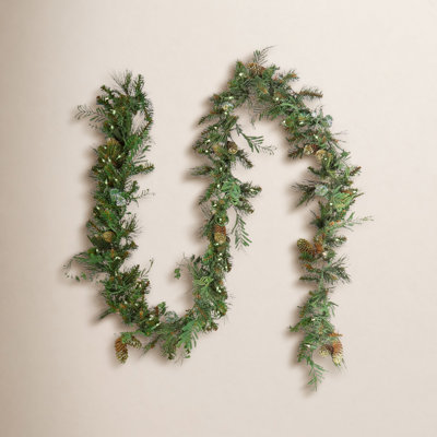 108" Pre-Lit Eucalyptus Christmas Garland