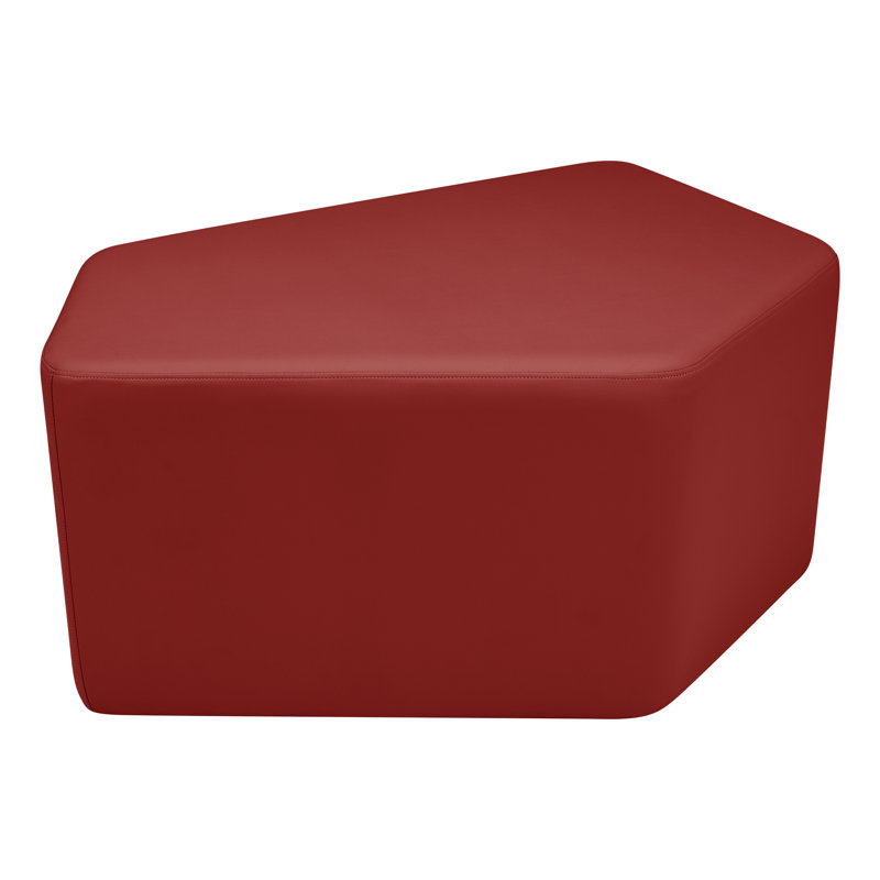 Tabouret Communedi Structuré de Learniture, H 20 po x l 39 po x P 28 po, Bourgogne, Oui