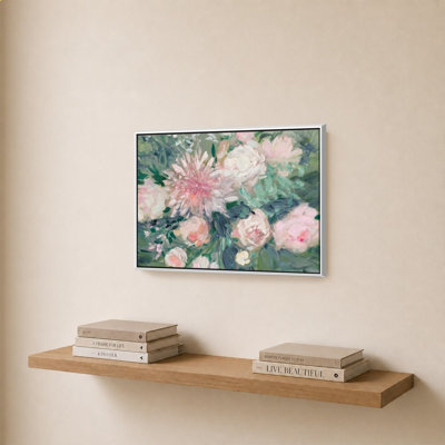 «Romantic Rendezvous Florals I» par Julia Purinton - impression sur toile