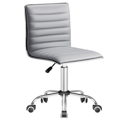 Kaycee Faux Leather Mid Back Swivel Computer Task Desk Chair