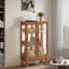 Vitrine avec 2 portes en verre trempé, tablettes réglables et éclairage DEL-61738110